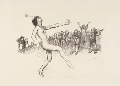 Танец перед карликами by Жан Вебер, 1910 — digital art print download