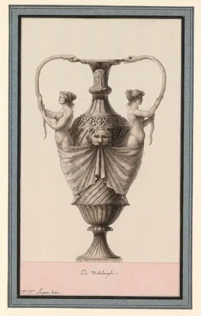 От Микеланджело by Жан Жак Лекё, 1777-1825 — digital art print download