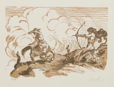 Combat by Jules Chadel, 1929 — digital art print download
