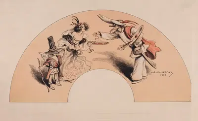 Eventail by Lucien Marie François Métivet, 1905 — digital art print download