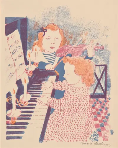 Concerts du petit frère et de la petite soeur. by Maurice Denis, 1903 — digital art print download