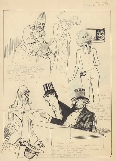 Эхо в театре – Луи Форест и другие сцены by Морис Лурде, 1908 — digital art print download