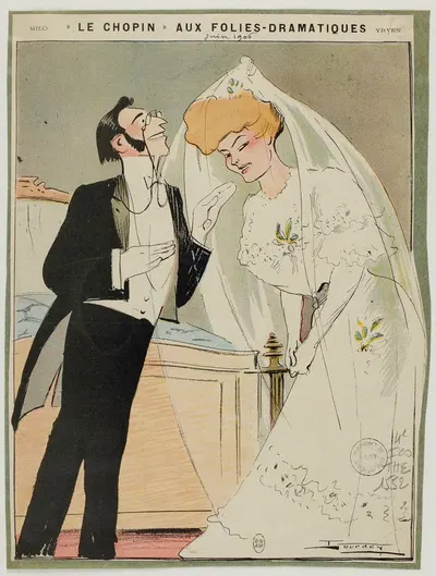 Шопен, водевиль Альбера Барре и Анри Керуля by Морис Лурде, 1906 — digital art print download