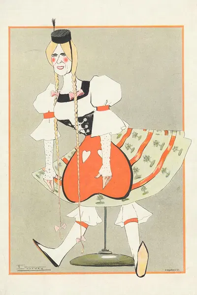 Луиза Бальти у Мулен Руж by Морис Лурде, 1900-1913 — digital art print download