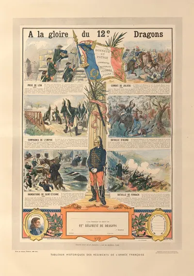В славу 12-х драгонов by Поль-Адольф Кауфман, 1892 — digital art print download
