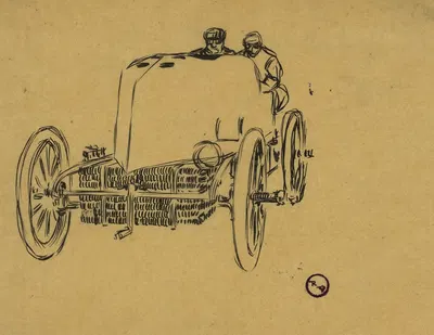 Automobile by René Vincent — digital art print download