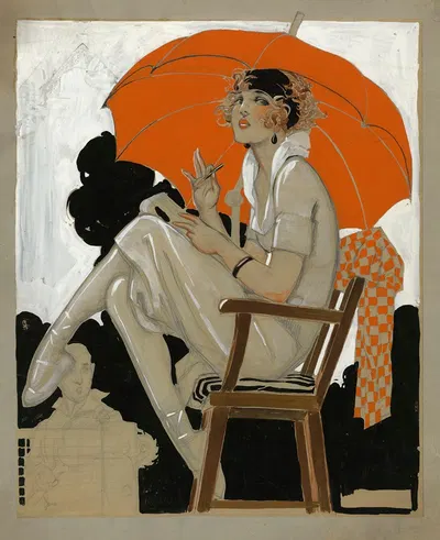 Sur la chaise d'arbitre by René Vincent — digital art print download
