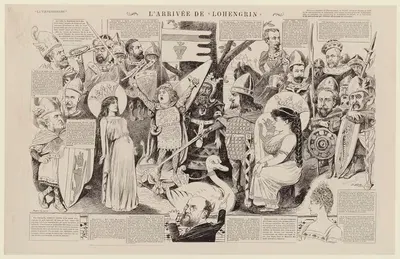 Прибытие 'Лоэнгрина' by Сахиб (Луи Эрнест Лесаж), 1891 — digital art print download