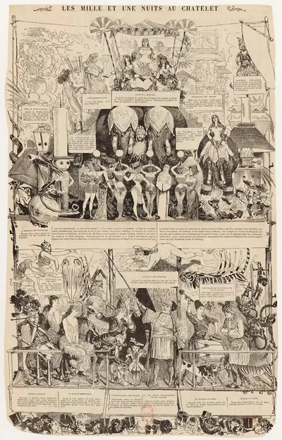 Тысяча и одна ночь в Шателе by Сахиб (Луи Эрнест Лесаж), 1882 — digital art print download