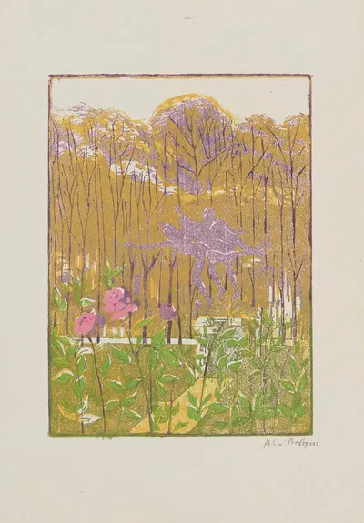 Сад Люксембург by Алиса Байи, 1907 — digital art print download