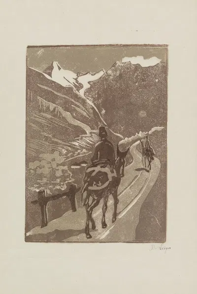 Мул (Валь д'Эранс) by Алиса Байи, 1906 — digital art print download
