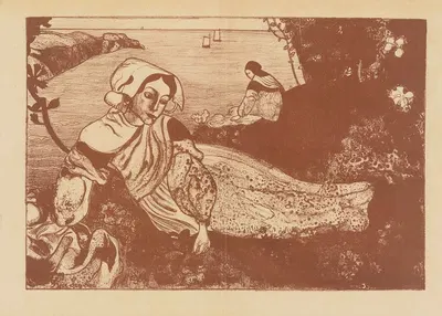 Весна – Женщина, лежащая by Арман Сеган, 1894-1895 — digital art print download