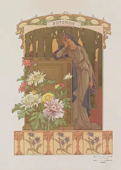 Осень by Элизабет Сонрель, 1901 — digital art print download