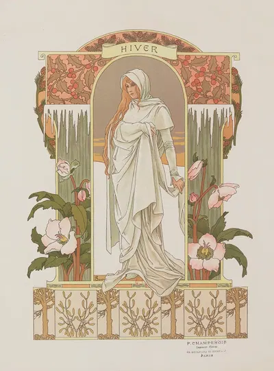 Зима by Элизабет Сонрель, 1901 — digital art print download