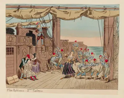 Miss Robinson. 2ème tableau by Georges Sauvage, 1892 — digital art print download