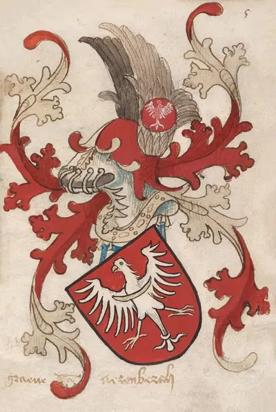 Count of Arnsberg by Herald of Nassau-Vianden, 1485-1495 — digital art print download