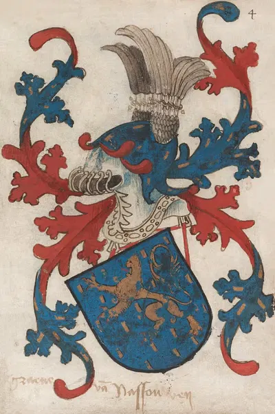 Count of Nassau by Herald of Nassau-Vianden, 1485-1495 — digital art print download