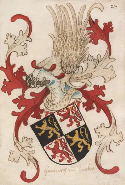 Duke of Brabant by Herald of Nassau-Vianden, 1485-1495 — digital art print download