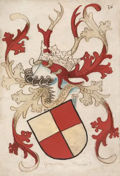 Hanau (Ahaus) by Herald of Nassau-Vianden, 1485-1495 — digital art print download