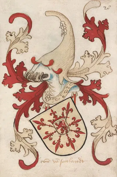 King of Scotland by Herald of Nassau-Vianden, 1485-1495 — digital art print download