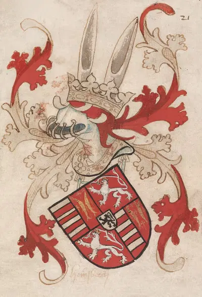 Loon-Heinsberg by Herald of Nassau-Vianden, 1485-1495 — digital art print download