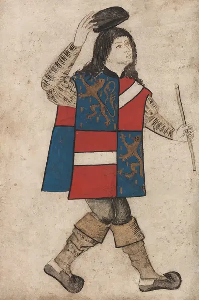 Portrait of the herald of Nassau-Vianden by Herald of Nassau-Vianden, 1485-1495 — digital art print download