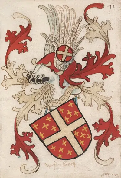Westerburg by Herald of Nassau-Vianden, 1485-1495 — digital art print download