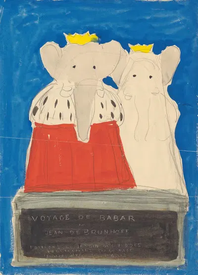 Путешествие Бабара Пл.01 by Жан де Брунгоф, 1932 — digital art print download