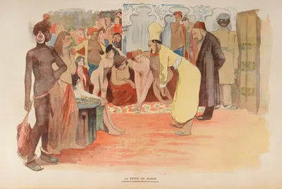 Визит в гарем by Жан Вебер, 1898 — digital art print download