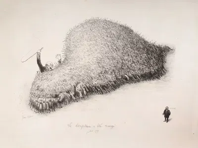 Дрессировщик был съеден by Жан Вебер, 1909 — digital art print download