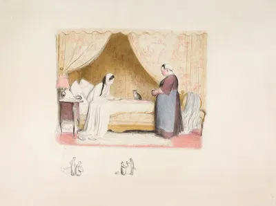Сказки кухарки или Печальная домохозяйка by Жан Вебер, 1908 — digital art print download