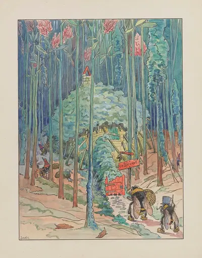 La bicoque by Jordic, 1914 — digital art print download