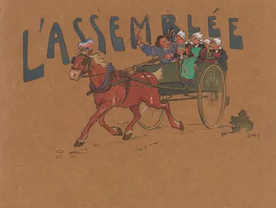 L'assemblée – cover by Jordic, 1913 — digital art print download
