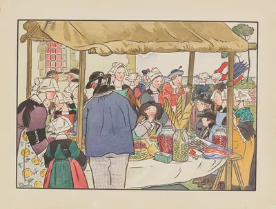 Торговец конфетами by Жордик, 1913 — digital art print download