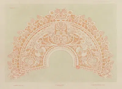 Декоративные фантазии, пл. 09 by Жюль Хабер-Ди, 1886-1887 — digital art print download