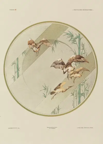 Декоративные фантазии Пл.10 by Жюль Хабер-Ди, 1886-1887 — digital art print download