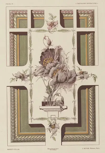 Декоративные фантазии. Пл.11 by Жюль Хабер-Ди, 1886-1887 — digital art print download