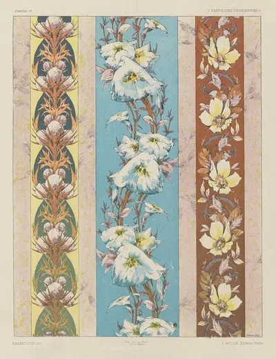 Декоративные фантазии Пл.20 by Жюль Хабер-Ди, 1886-1887 — digital art print download