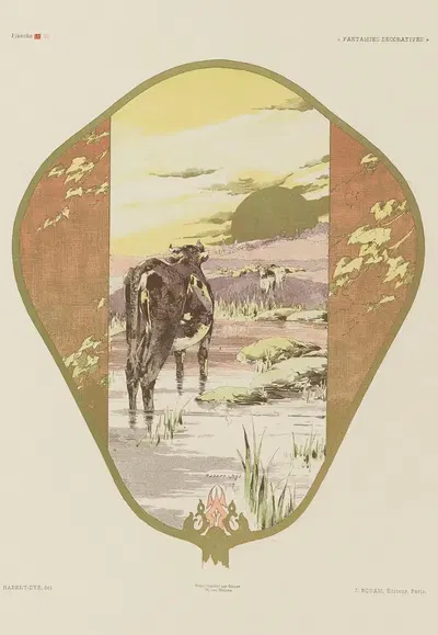 Декоративные фантазии Пл.22 by Жюль Хабер-Ди, 1886-1887 — digital art print download