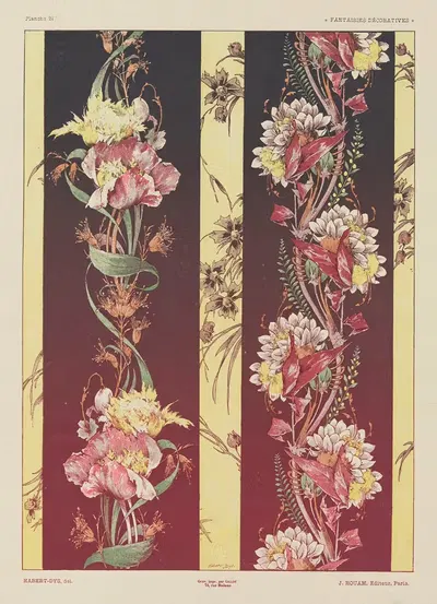 Декоративные фантазии Pl.23 by Жюль Хабер-Ди, 1886-1887 — digital art print download