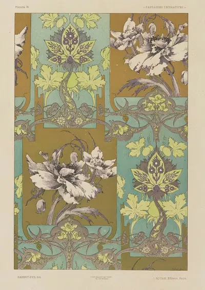 Декоративные фантазии, пл. 27 by Жюль Хабер-Ди, 1886-1887 — digital art print download
