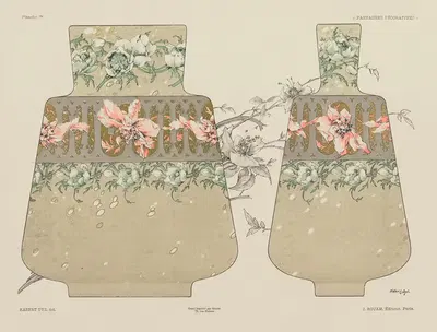 Декоративные фантазии Пл.31 by Жюль Хабер-Ди, 1886-1887 — digital art print download