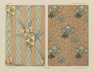 Декоративные фантазии Пл.37 by Жюль Хабер-Ди, 1886-1887 — digital art print download