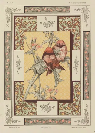 Декоративные фантазии by Жюль Хабер-Ди, 1886-1887 — digital art print download