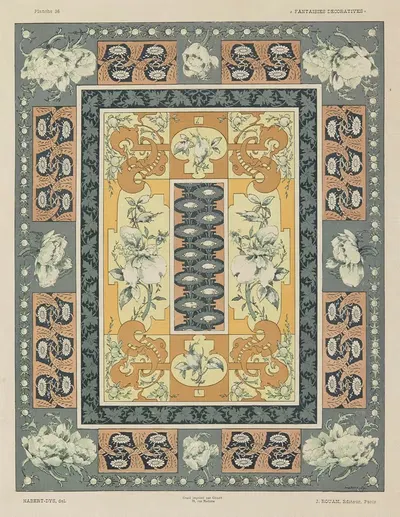 Декоративные фантазии, пл. 39 by Жюль Хабер-Ди, 1886-1887 — digital art print download