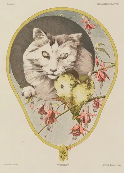 Декоративные фантазии, Пл. 46 by Жюль Хабер-Ди, 1886-1887 — digital art print download