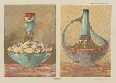 Декоративные фантазии Pl.48 by Жюль Хабер-Ди, 1886-1887 — digital art print download