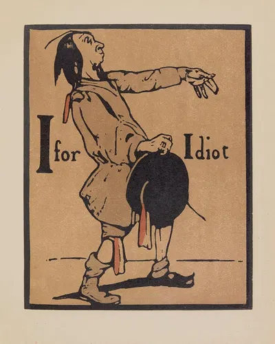 I for Idiot by William Nicholson, 1899 — digital art print download