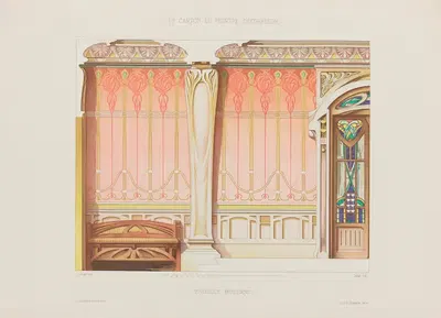 Современный вестибюль by А. Дезен, 1910 — digital art print download