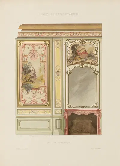 Маленький салон Регентства by А. Дезен, 1910 — digital art print download